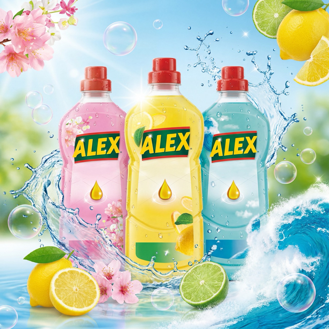 ALEX čistič na všechny povrchy Svěží vánek 1 l